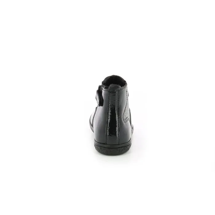 KICKERS Boots Vermillon Noir vernis-2
