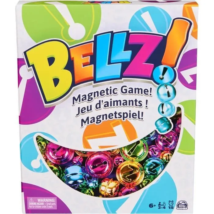 Bellz - Jeu Aimanté Familial - Grelots Clochettes De Couleurs À Collecter avec Le Stick Aimanté - avec Pochette De Transport - Je-0