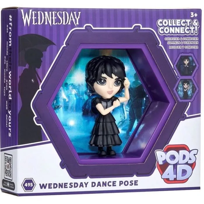 Figurine 4D Mercredi - WEDNESDAY - Uniforme scolaire - Fille - A partir de 3 ans-0