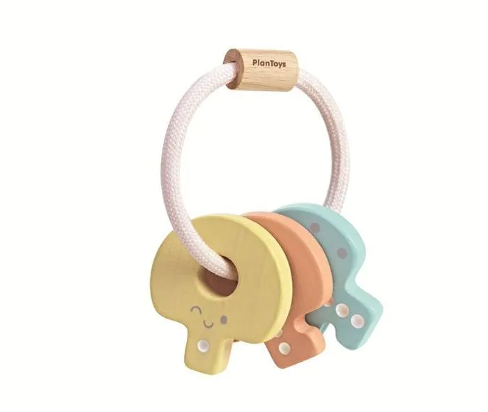 Plan Toys - Hochet clés pastel - TROUSSELIER-2