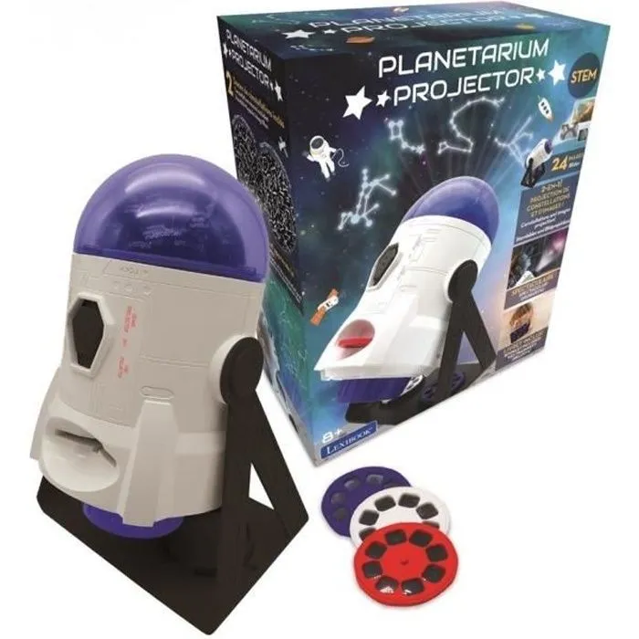Projecteur Planetarium 360° - 24 projections, carte constellations et livret pédagogique-0
