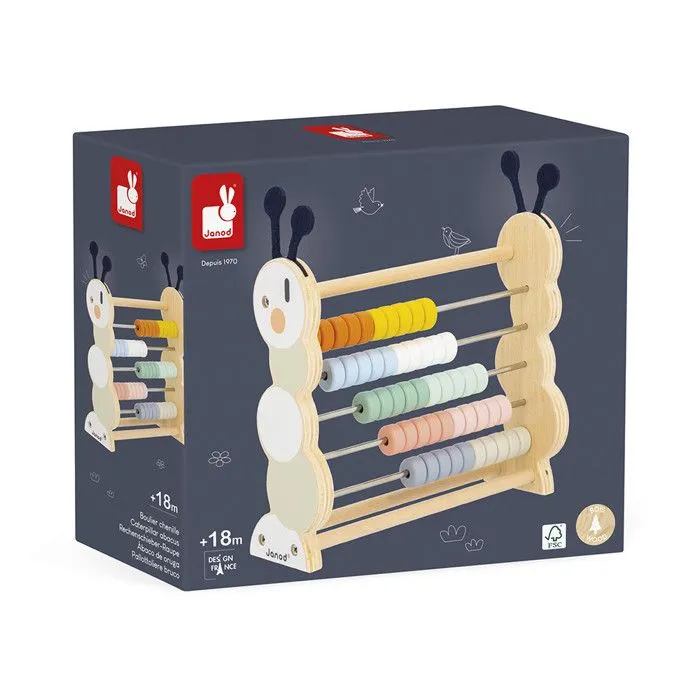 Janod - Boulier Chenille Sweet Cocoon - JURATOYS-4