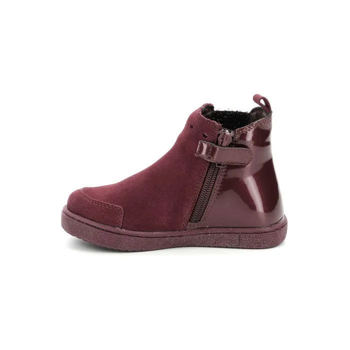Boots - Mod 8 - Blanou - Cuir - Rouge bordeaux - Fermeture zip et élastique-3