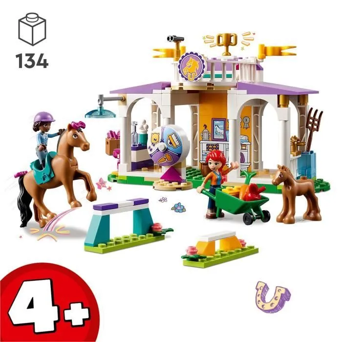 LEGO® Friends 41746 Le Dressage Équestre, Jouet de Chevaux et Poney, Cadeau Enfants 4 Ans-1