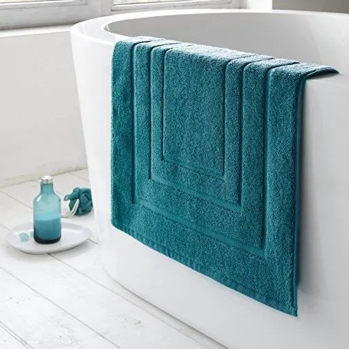 Tapis de Bain - DE WITTE LIETAER - 197851 - Coton - Vert Canard - 75 x 50 cm-1