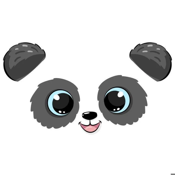 Coffre à jouets pour enfants - DARIA - Boîte de rangement - Vérin pneumatique – BLANC "PANDA" 42x40x73-3