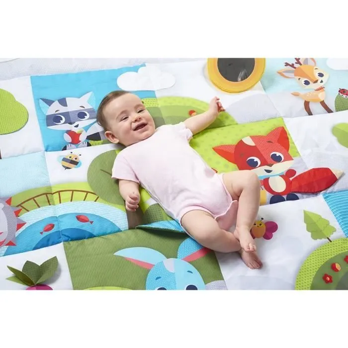 TINY LOVE Tapis d'éveil Géant Pour Bébé, Dès la naissance, Collection Dans la Prairie, 150 x 100 cm-2