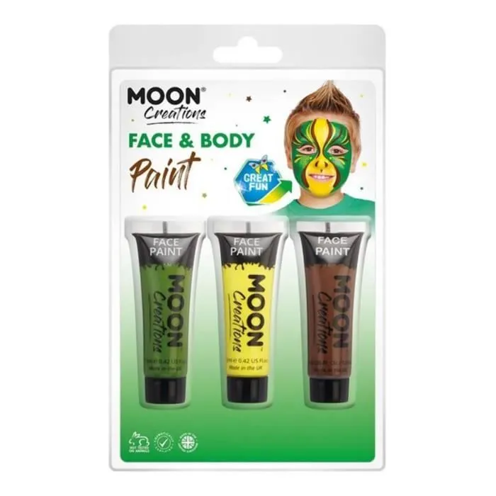 Lot de 3 maquillage pour le visage et le corps de 12 ml Jungle-0