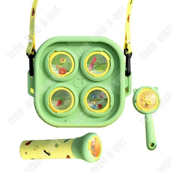 Jouets d'exploration de la nature - TD - Loupe kaléidoscope - Pour enfants 4-6 ans - Extérieur - Mixte-0