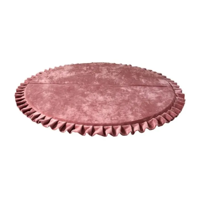 Tapis de jeux velours rose-0