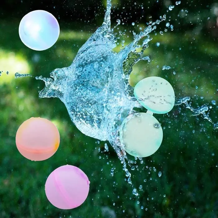 Bombe à eau en silicone réutilisable - GENERIQUE - Jouet pour enfant - Couleur multiple - Remplissage rapide-3