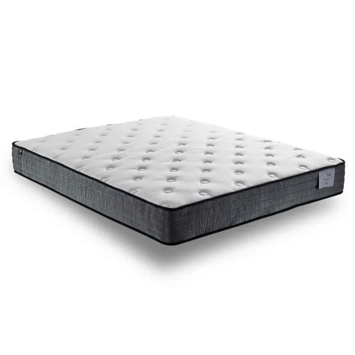 Matelas Essentiel 140x190 Sampur | Mémoire de Forme & Ressorts Ensachés | Épaisseur 23 cm | Coutil 100% Coton | Accueil Semi Ferme-0