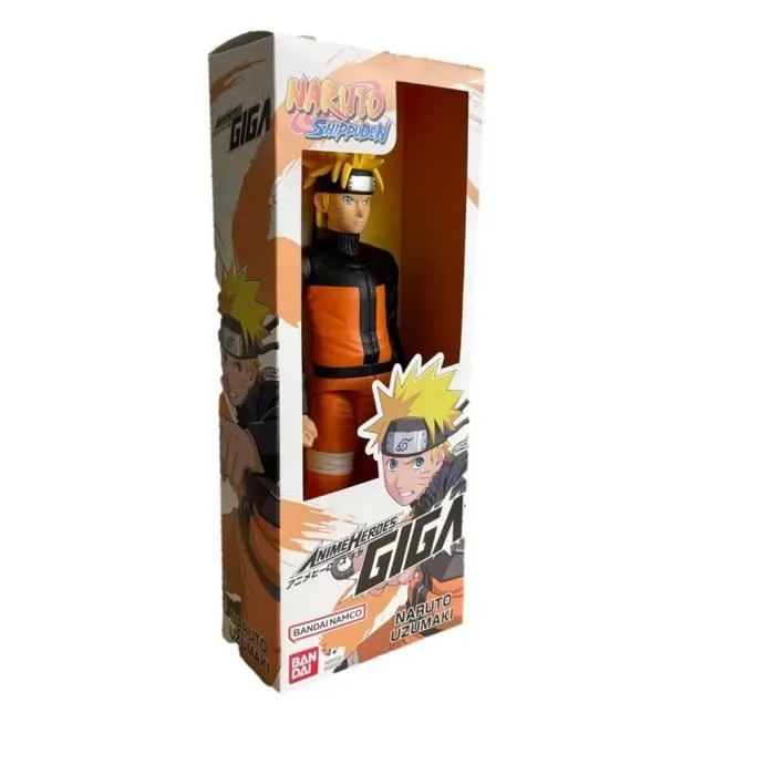Grande Figurine articulée - BANDAI - Anime Heroes - Naruto Shippuden - Figurine Anime Heroes Mega 30 cm - Naruto Uzumaki-2