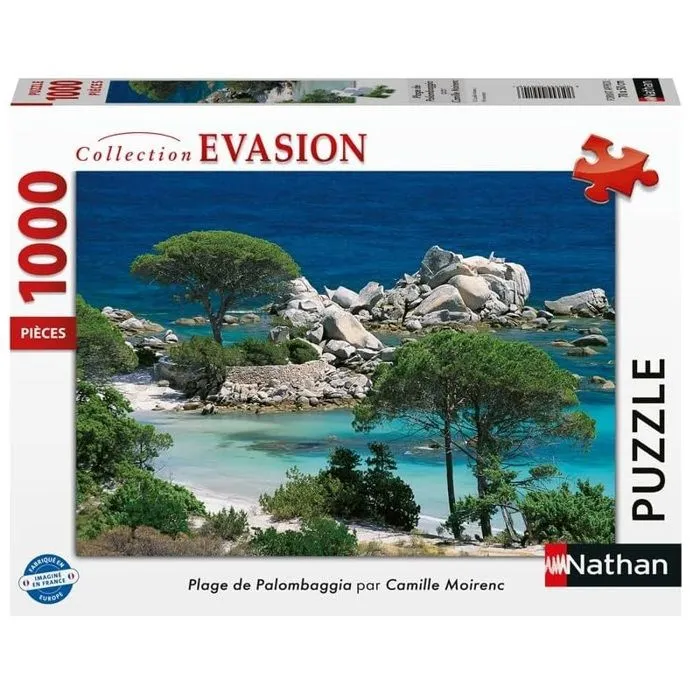 Nathan - Puzzle Plage de Palombaggia 1000 pcs - RAVENSBURGER-1