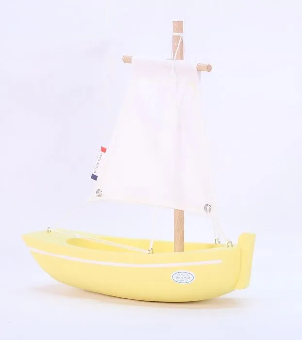 Maison Tirot - Bateau Le Misainier jaune 22cm - TIROT-1