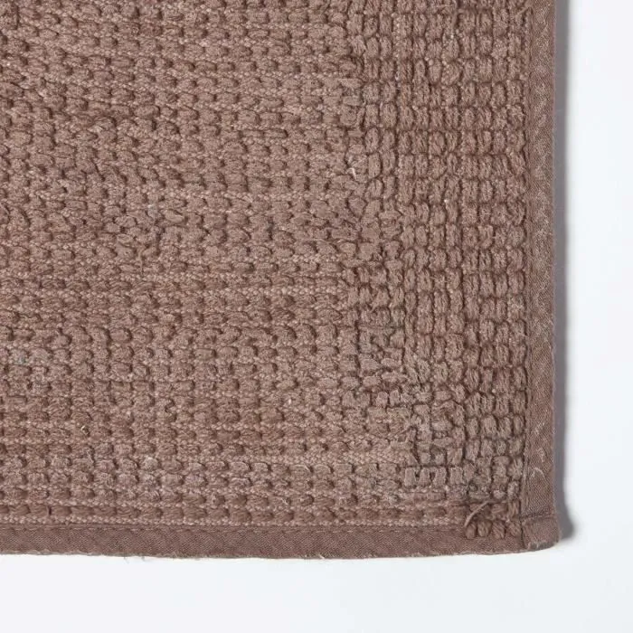 Tapis de bain - HOMESCAPES - Haut de gamme - 2 pièces - Chocolat-3