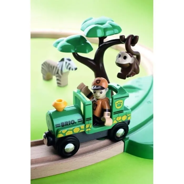 Circuit Safari - BRIO - Train pour observer les animaux de la savane - A partir de 3 ans-3