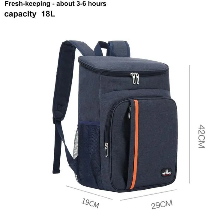 Sac à Dos Isotherme - Darmowade - Cooler Backpack - 18L - Imperméable - Grande Capacité-2