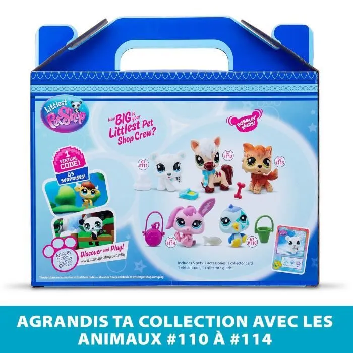 Pack de 5 Pets - BANDAI - Littlest Pet Shop Montagne - Animaux à collectionner-3