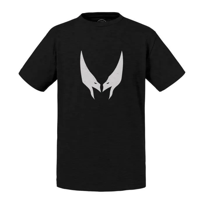 T-shirt Enfant Noir Wolverine Symbole Super Héros BD Film Geek-0