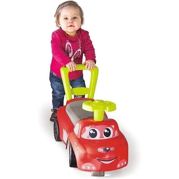 Bebeboutik Smoby Porteur Auto Bascule Evolutif 4 en 1 Mixte Klaxon et Coffre a Jouets