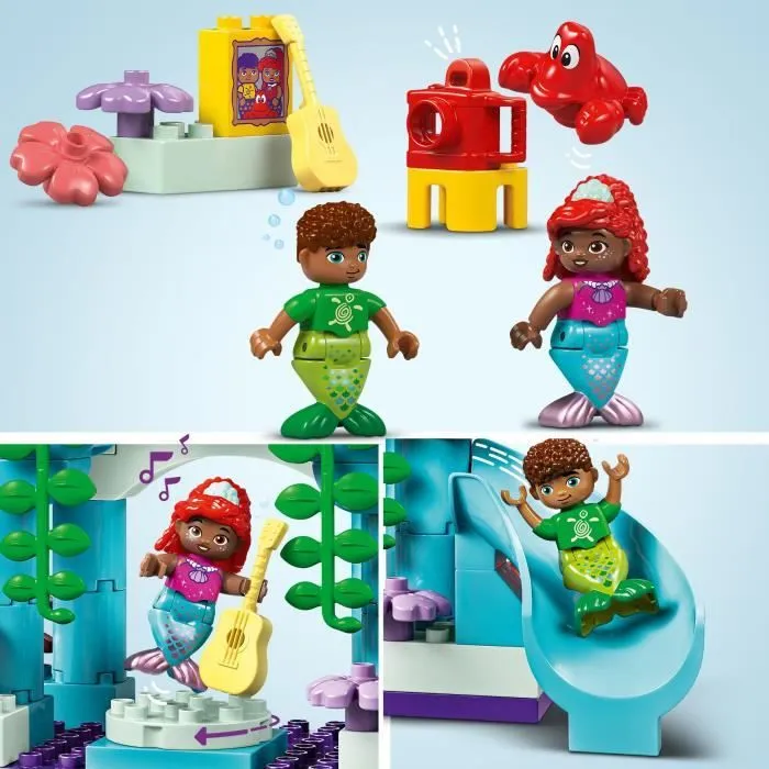 LEGO® DUPLO® | Disney 10435 Le palais sous-marin magique d’Ariel - Poupée La Petite Sirène-2