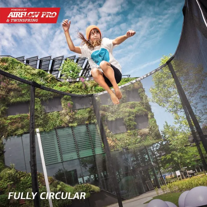 Trampoline ecologique sur pied Champion ECO 410 + filet de sécurité, BERG-2