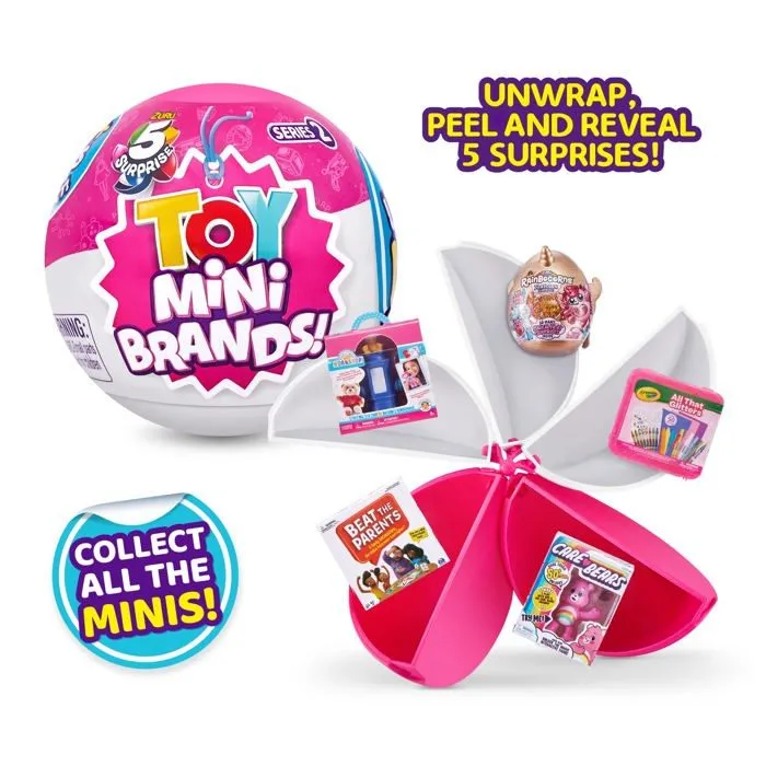 Zuru 5 surprise - 77241 - 5 Surprise Toy Mini Brands Series 2 Capsule Collectible Toy (5 Pack) by ZURU-1