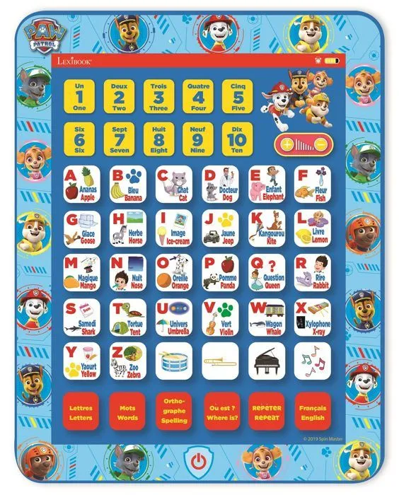 Tablette éducative bilingue Pat’ Patrouille (EN/FR)-0