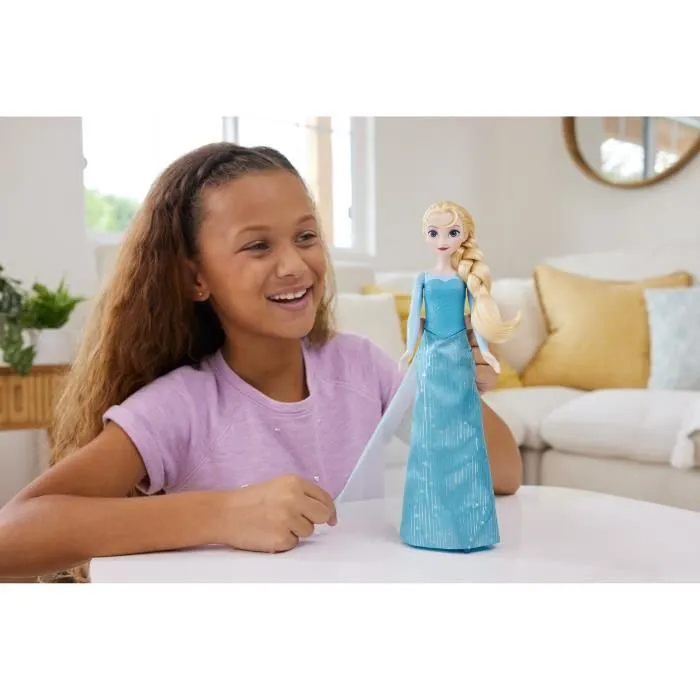 La Reine des Neiges Elsa-Mattel Poupée Disney avec habillage et accessoires HLW47-1