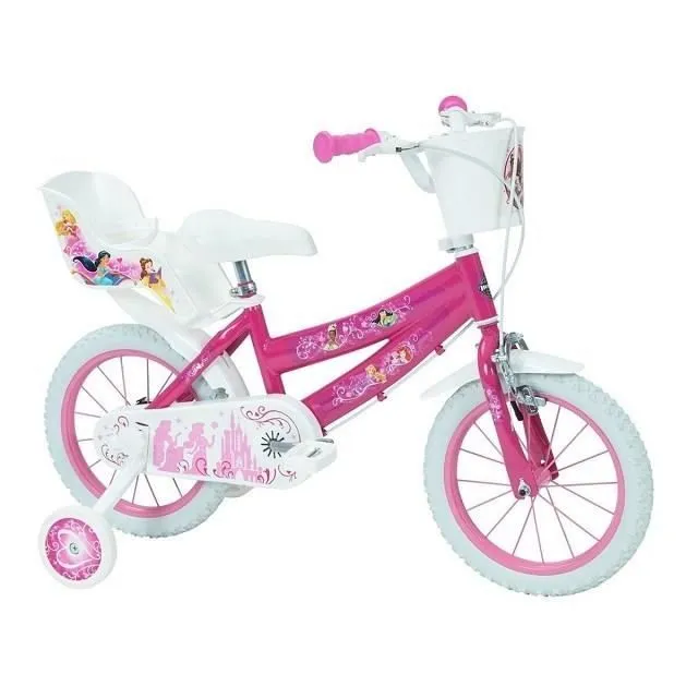 Vélo 14'' - HUFFY - Disney Princess - Fille - Rose - 4 à 6 ans-0