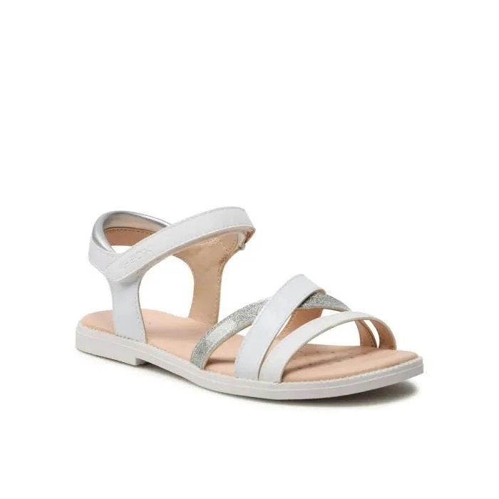 Sandales - GEOX - Karly - Enfant - Blanc - Scratch - Synthétique-1