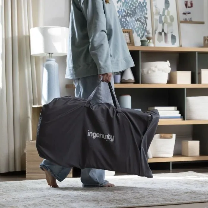 INGENUITY Transat Happy belly - Chambray, Position fixe ou à bascule, Pliage ultra-compact avec sac de rangement fourni-4