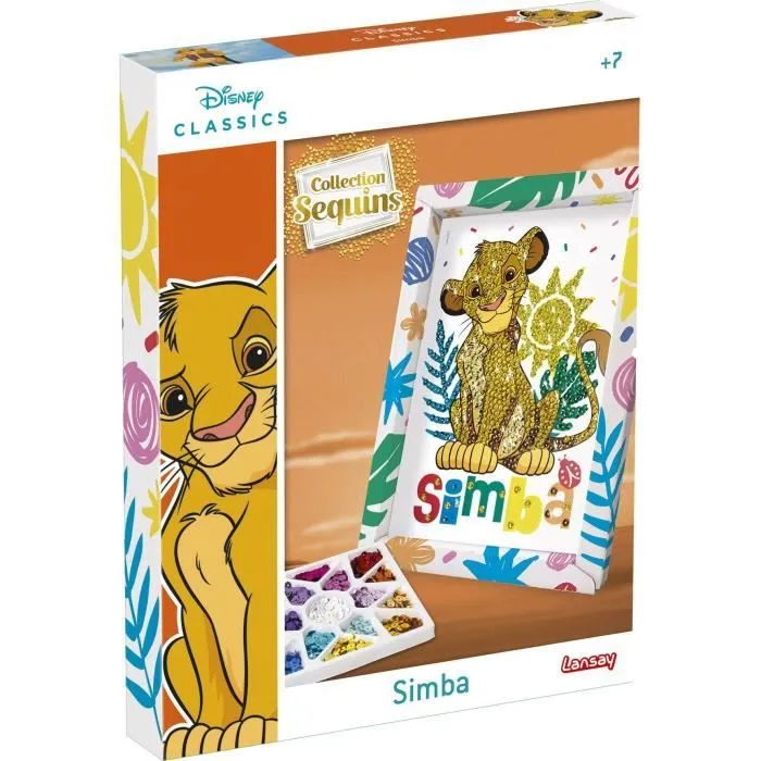 Jeu de création - LANSAY - Collection sequins - SIMBA LE ROI LION - Dès 7 ans-4