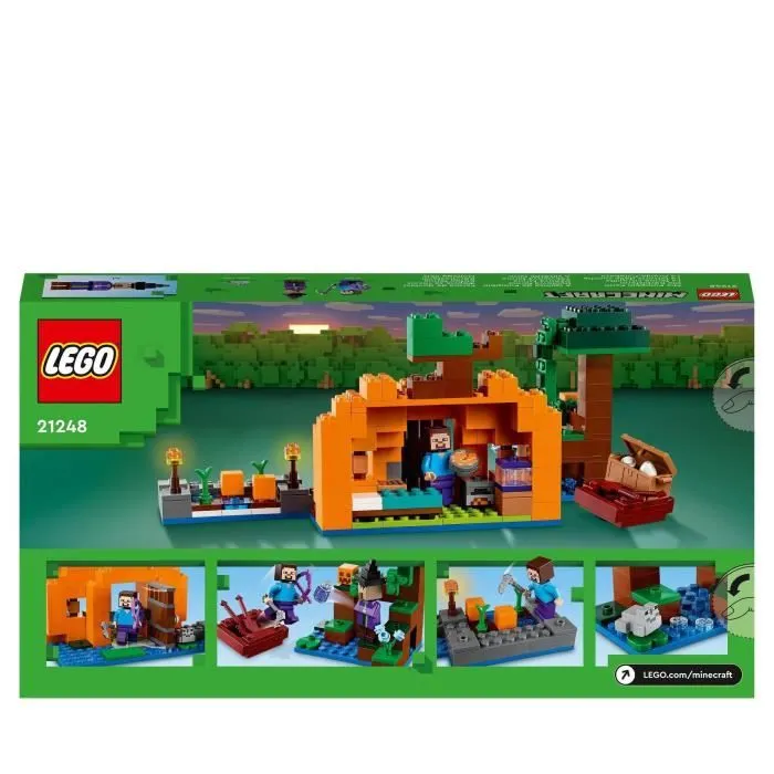 LEGO® Minecraft 21248 La Ferme Citrouille, Jouet de Maison avec Figurines Steve et Sorcière-5