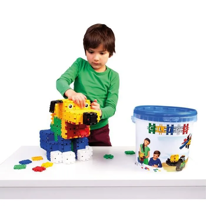 Jeu de construction Drum 10 en 1 - CLICS - 226 clics - 49 accessoires et autocollants-1