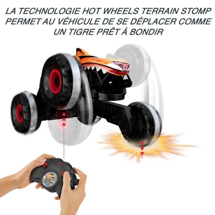 Hot Wheels®-Monster Trucks-L’Inarrêtable Tiger Shark-Véhicule RC HGV87-3