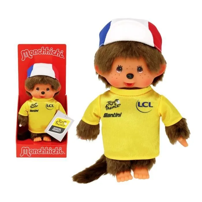 Peluche Monchhichi Tour de France - 20 cm - BANDAI-0