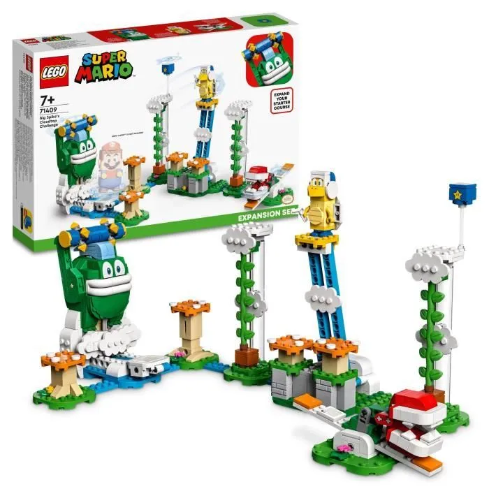 LEGO Super Mario 71409 Ensemble d’Extension Le Défi du Maxi-Spike sur un Nuage, Jouet-0