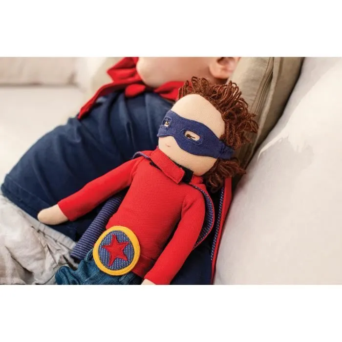 Poupée Enfant - Hoppa - Modèle Lewis - Rouge - 30 cm - Stimule la créativité de l'enfant-2