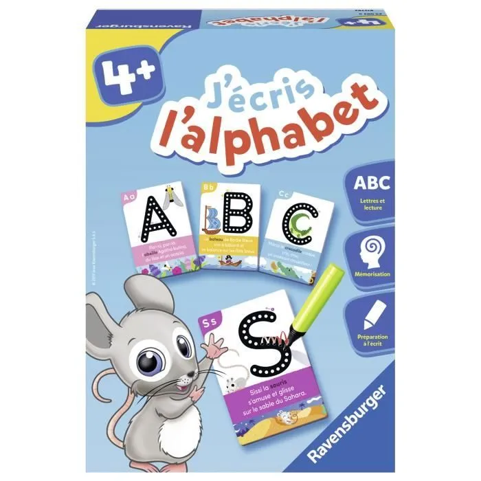 J'écris l'alphabet - Jeu éducatif - Préparation à l'écriture - Ravensburger - Dès 4 ans-2