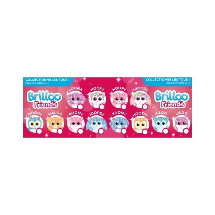Gipsy Toys - Brilloo Friends - Chien Yoomi - 13 cm - Bleu & Violet-3