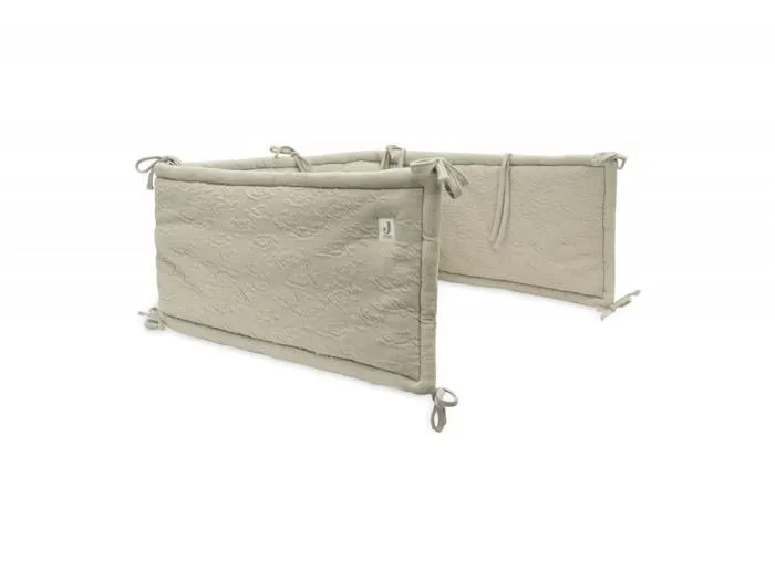 Tour de lit/Tour de parc 180 x 30 cm Soft Waves Olive Green-0