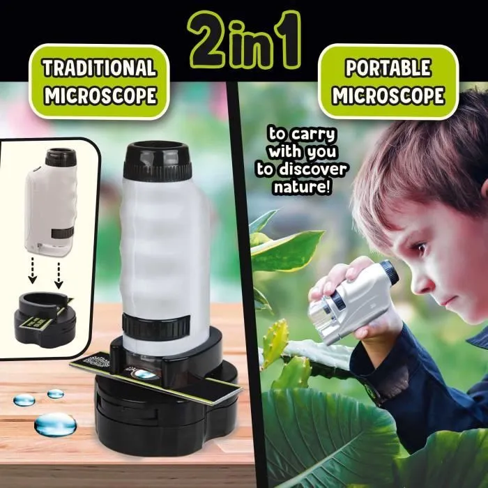 Microscope Portable - I'M A GENIUS - Grossissement puissant-3
