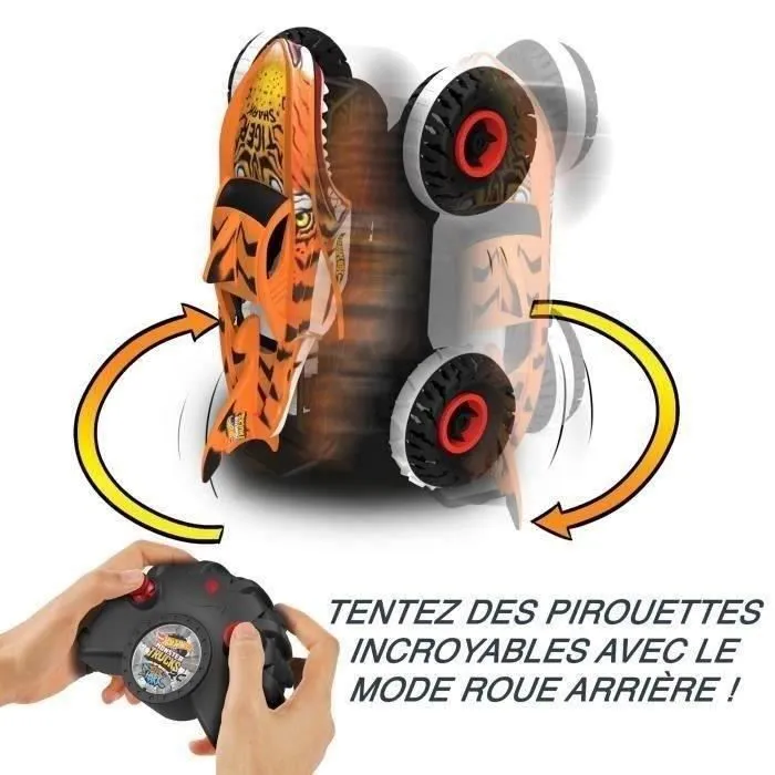 Hot Wheels®-Monster Trucks-L’Inarrêtable Tiger Shark-Véhicule RC HGV87-4