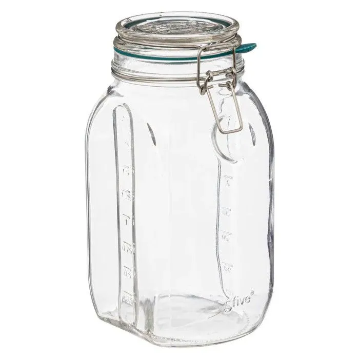 Bocal en Verre Gradué "Jarro" 2L Transparent-0