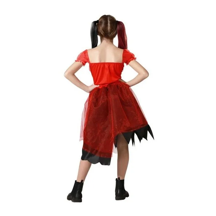 Déguisement Fille Arlequin Fou-2
