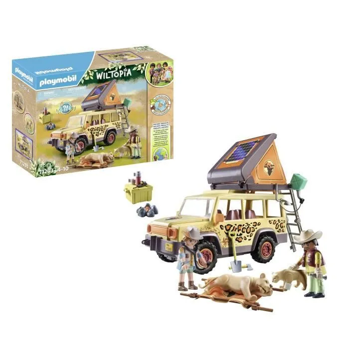 PLAYMOBIL 71293 Explorateurs avec véhicule tout terrain, Wiltopia, 98 pièces, Dès 4 ans-2