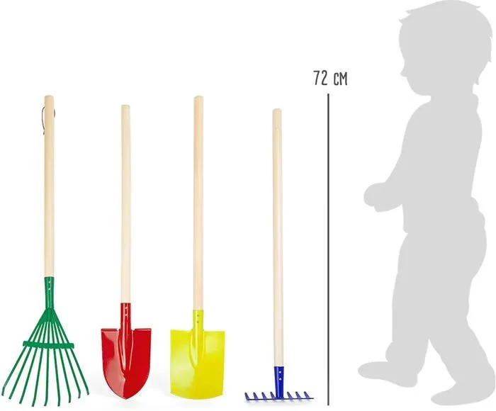 Lot doutillage jardin multicolor - SMALL FOOT - Outils de jardinage pour enfants - Bleu - Mixte - 3 ans et plus-3