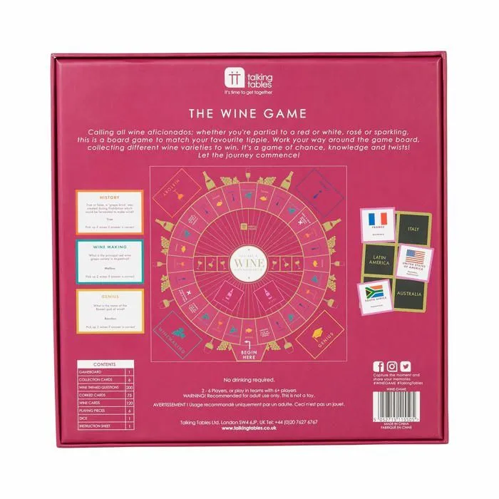 Jeu de societe - jeu de plateau Talking tables - WINE-GAME-1